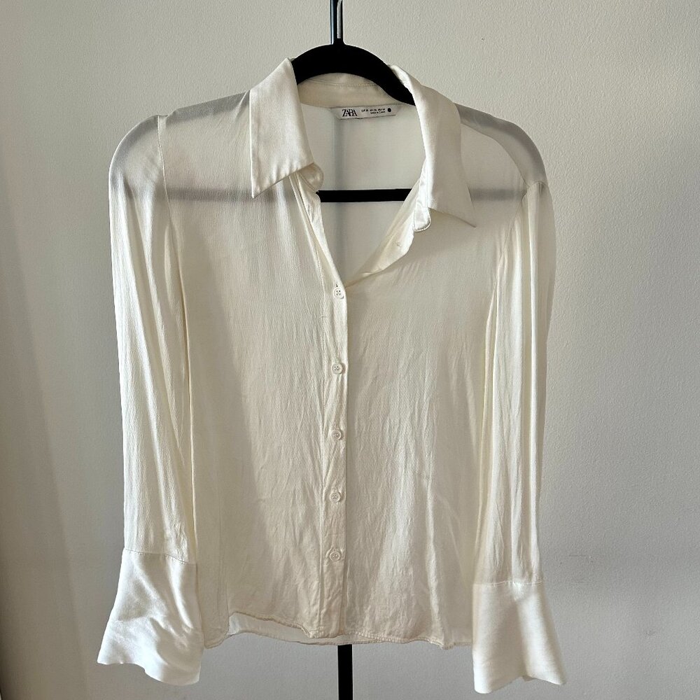 Zara Satin Effect Shirt